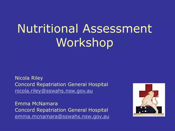 nutritional assessment workshop