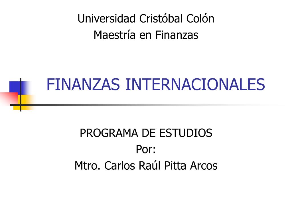 PPT - FINANZAS INTERNACIONALES PowerPoint Presentation, free download ...