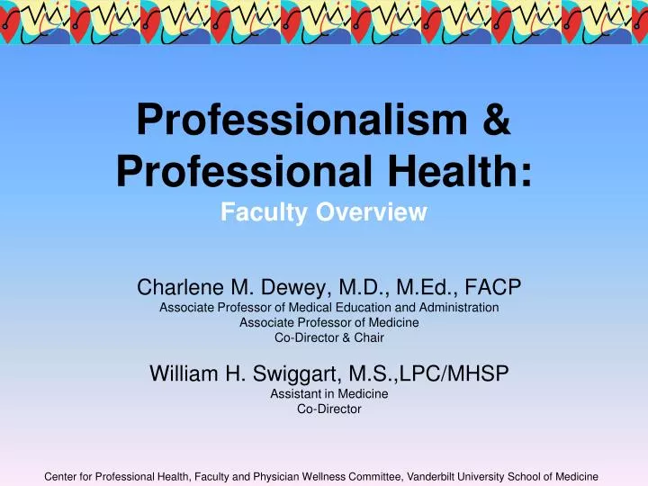 professionalism professional health faculty overview