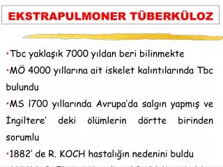 ekstrapulmoner t berk loz