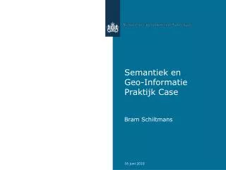 Semantiek en Geo-Informatie Praktijk Case