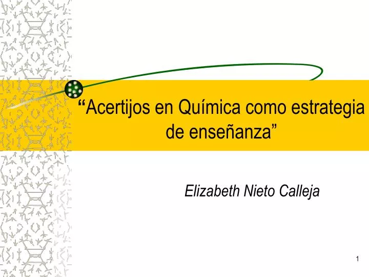 acertijos en qu mica como estrategia de ense anza