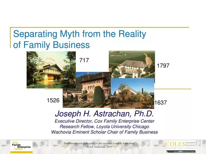 separating myth from the reality of family business