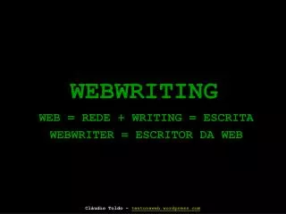 webwriting