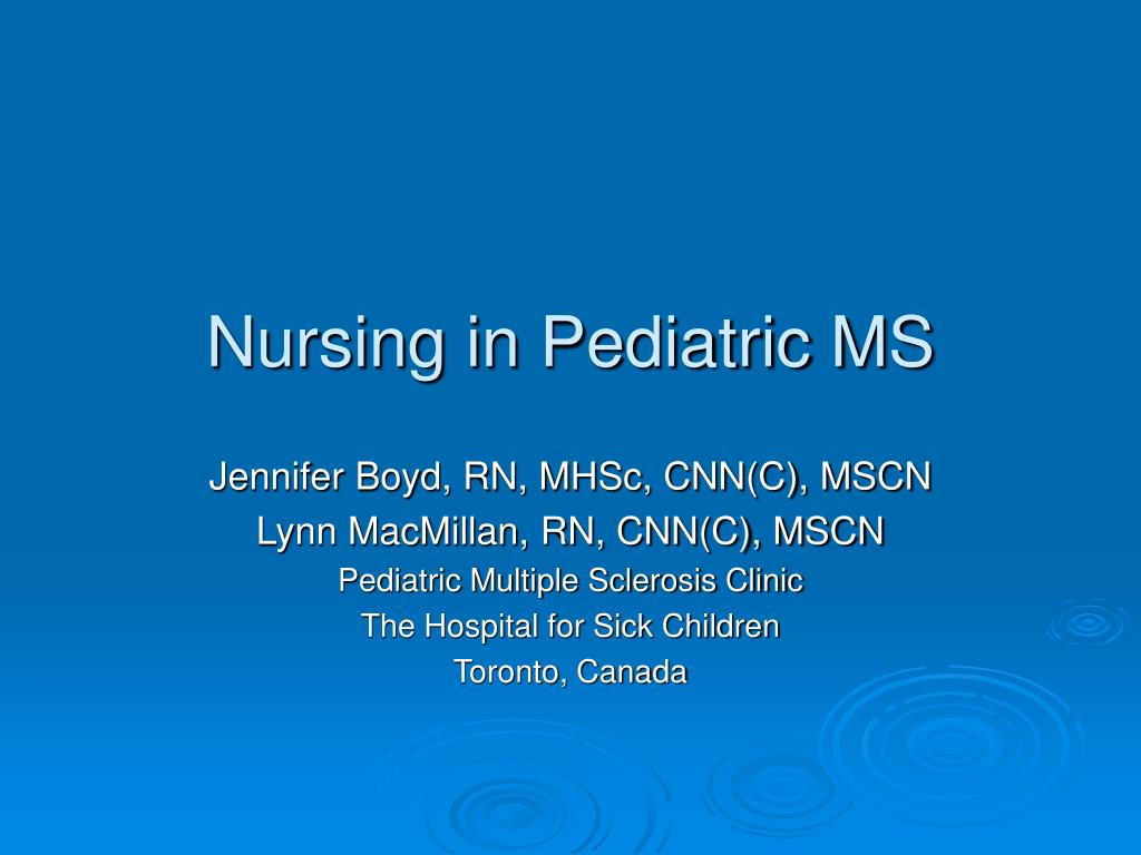 PPT - Nursing in Pediatric MS PowerPoint Presentation, free download ...
