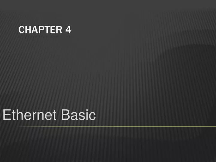 ethernet basic