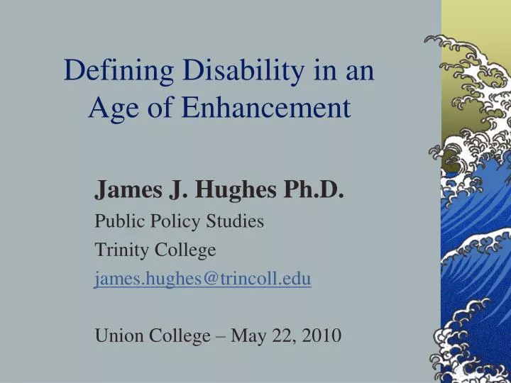 defining disability in an age of enhancement