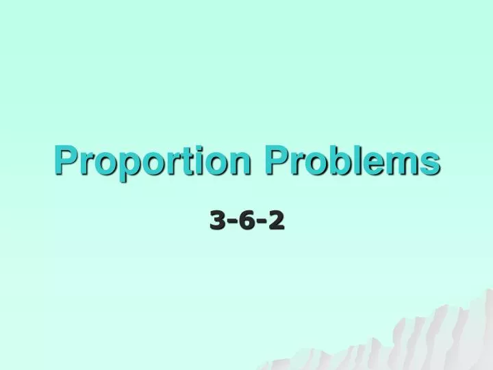 proportion problems
