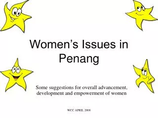 Women’s Issues in Penang