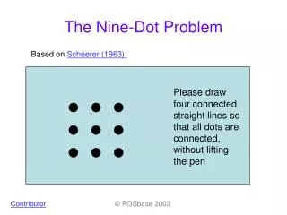 The Nine-Dot Problem