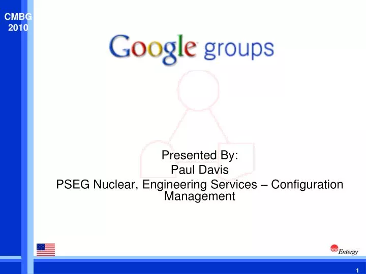 presented by paul davis pseg nuclear engineering services configuration management