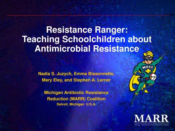 resistance ranger teaching schoolchildren about antimicrobial resistance