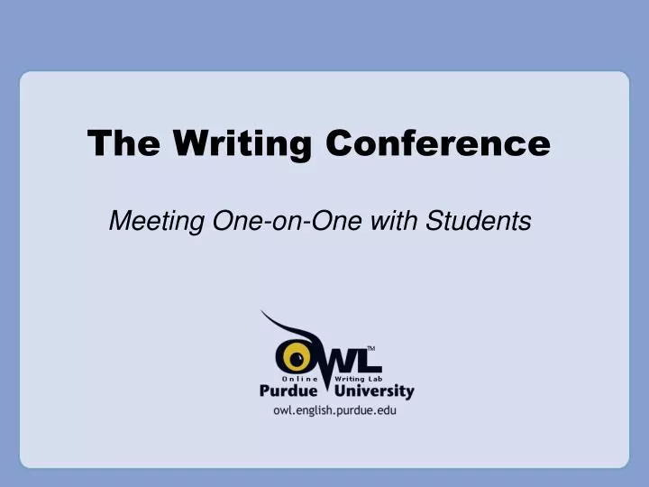 the writing conference