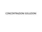 CONCENTRAZIONI SOLUZIONI - slide 1