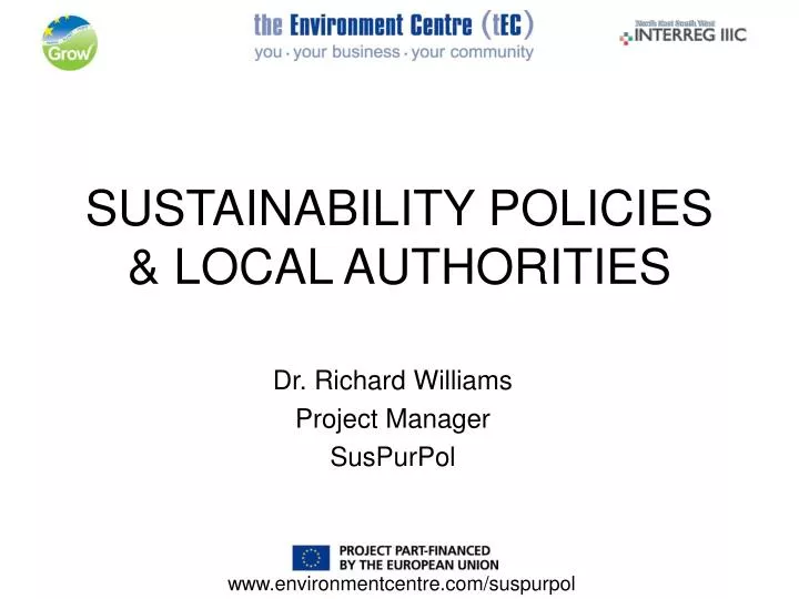sustainability policies local authorities