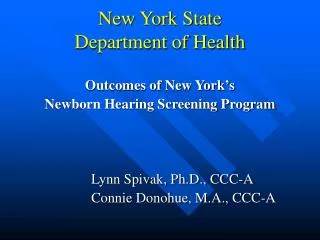 New York State Department of Health