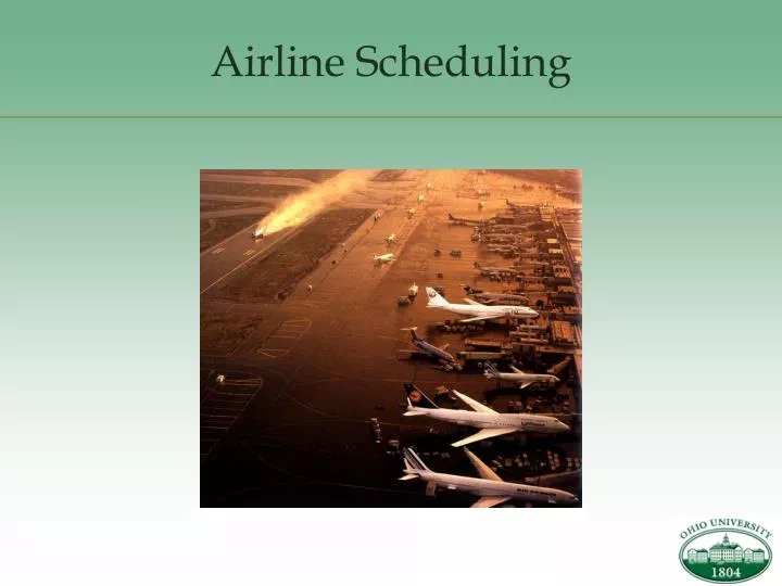 airline scheduling