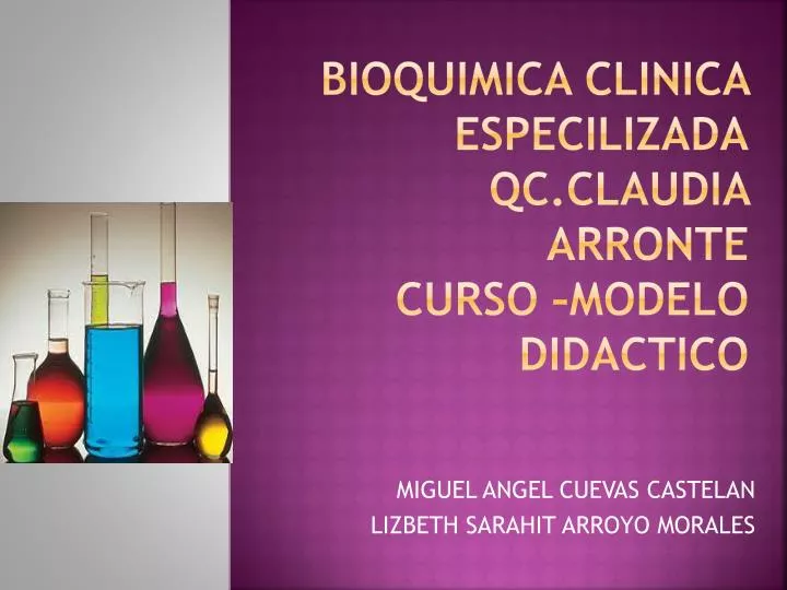 bioquimica clinica especilizada qc claudia arronte curso modelo didactico