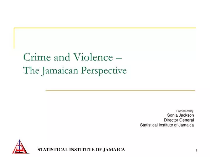 crime and violence the jamaican perspective