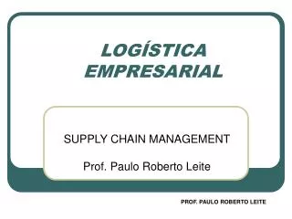 log stica empresarial