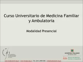 Curso Universitario de Medicina Familiar y Ambulatoria