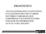 PRONÓSTICO - slide 1