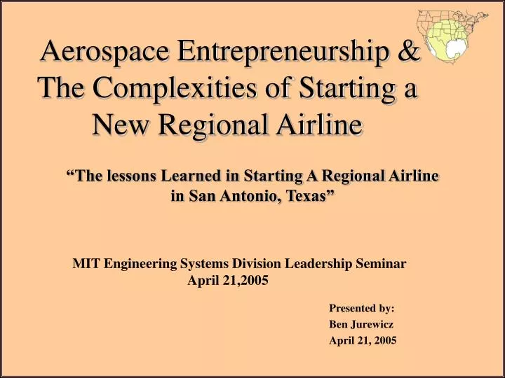 aerospace entrepreneurship the complexities of starting a new regional airline