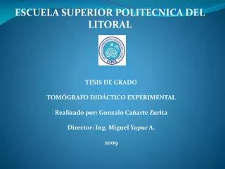 ESCUELA SUPERIOR POLITECNICA DEL LITORAL
