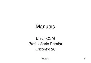 disc osm prof j ssio pereira encontro 26