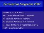 Cardiopatias Congenitas 2007