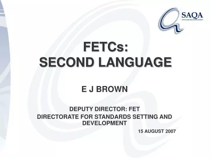 fetcs second language