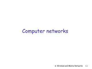 Computer networks