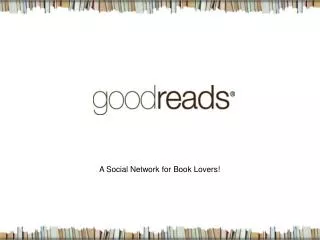 A Social Network for Book Lovers!