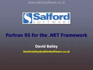 Fortran 95 for the .NET Framework