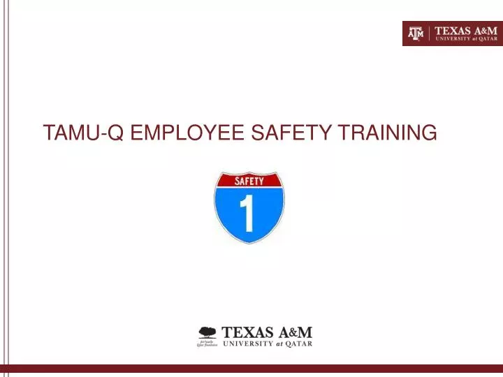tamu q employee safety training