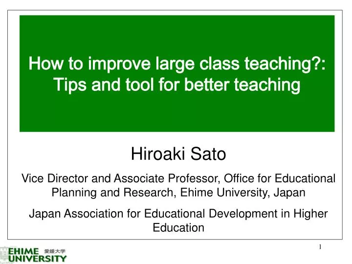 how to improve large class teaching tips and tool for better teaching