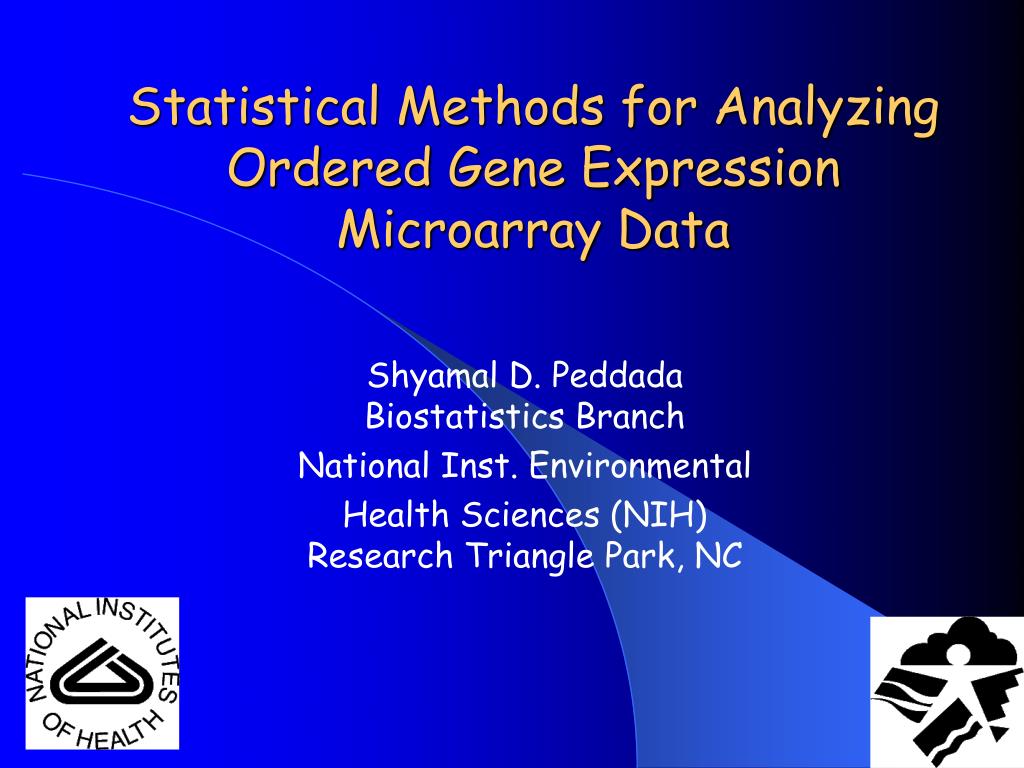 PPT - Statistical Methods for Analyzing Ordered Gene Expression ...