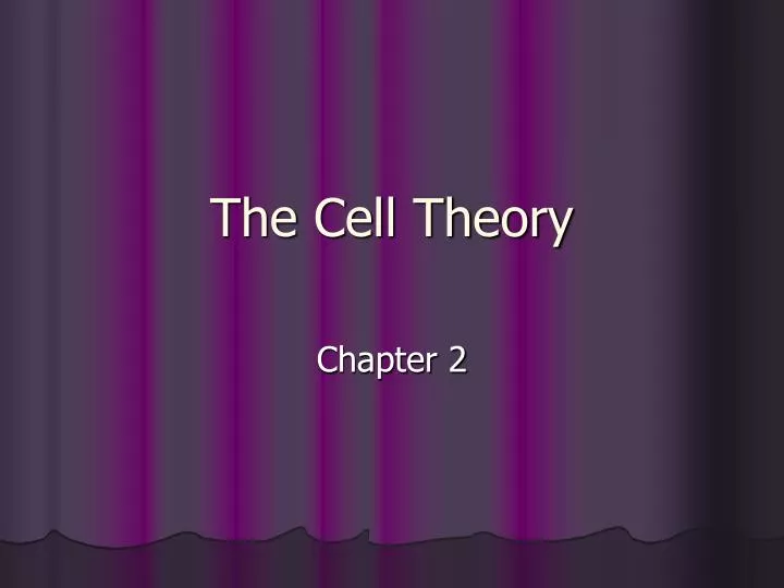 the cell theory