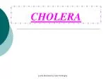 CHOLERA - slide 1