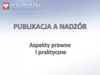 publikacja a nadz r