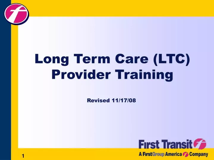 long term care ltc provider training
