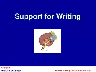 Support for Writing