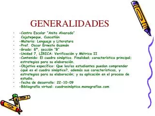 generalidades
