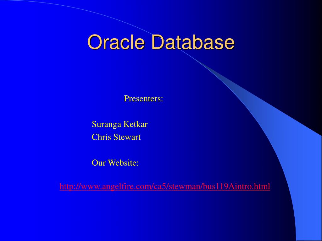 PPT - Oracle Database PowerPoint Presentation, free download - ID:908139