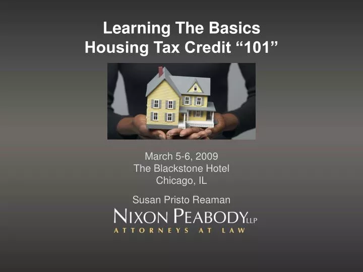 learning the basics housing tax credit 101
