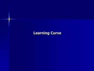 Learning Curve