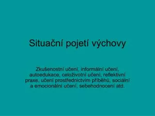 situa n pojet v chovy