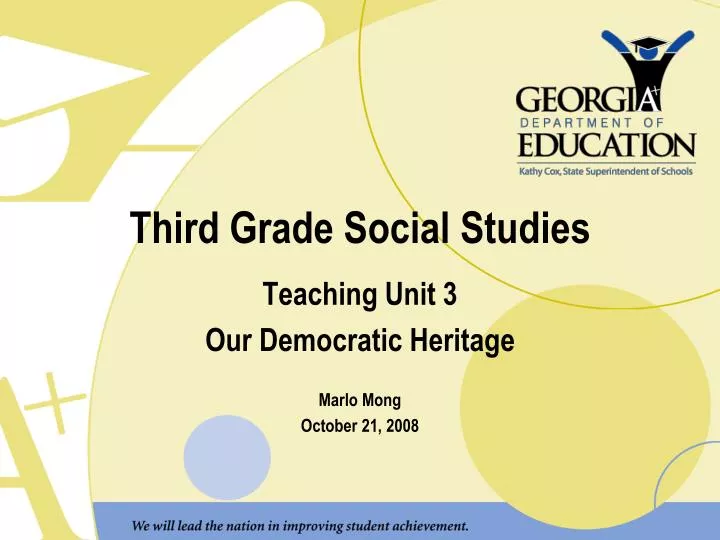 third grade social studies