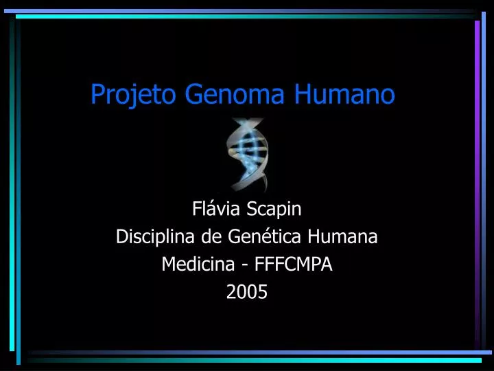 projeto genoma humano
