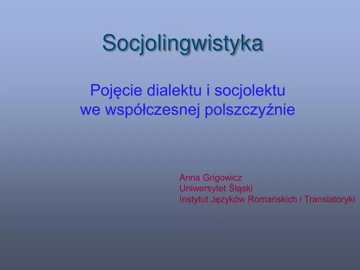 socjolingwistyka